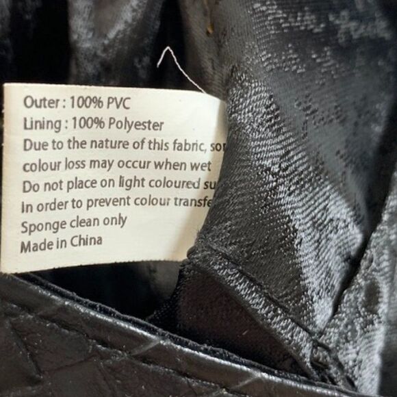 Fcuk French Connection UK Black Woven and Patent Clutch - Picture 6 of 8